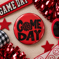 Pom Pom Game Day 3" Button