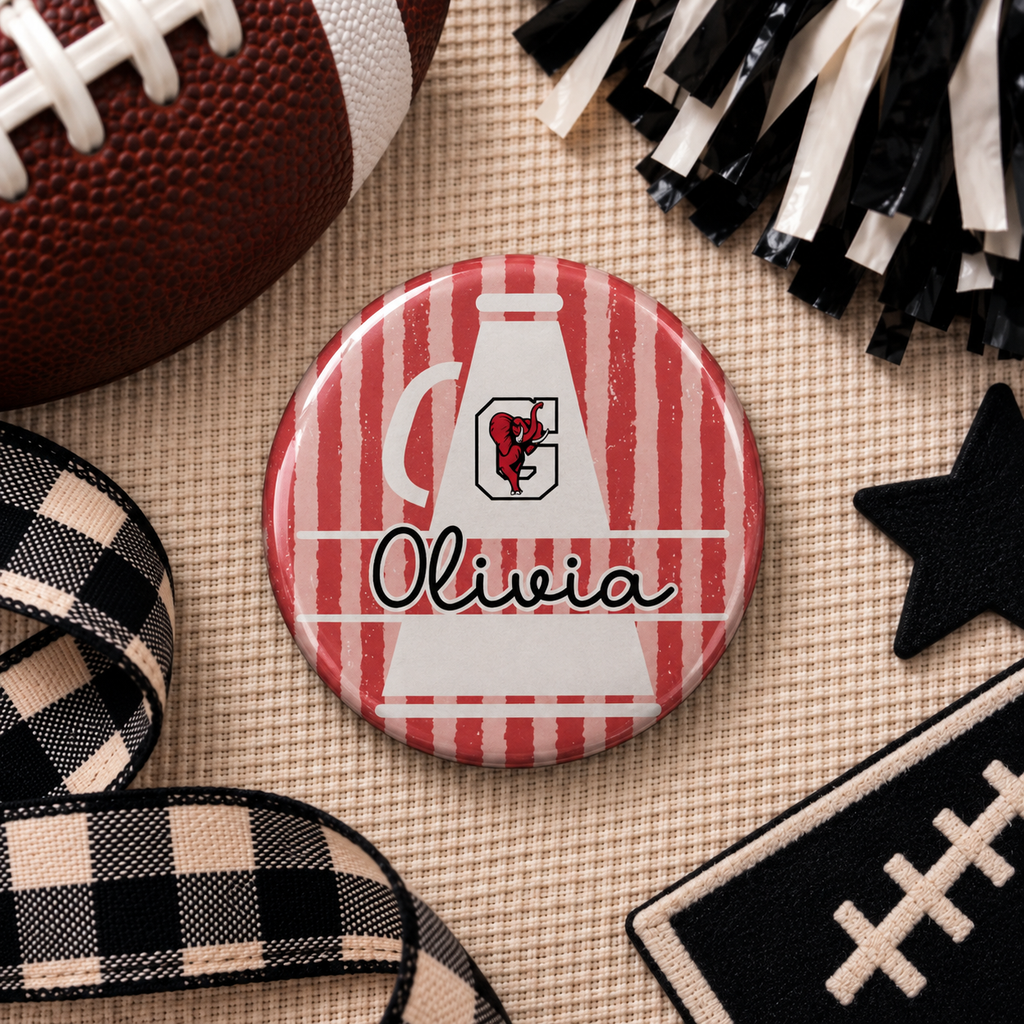 Custom Game Day Photo & Player 3" Button
